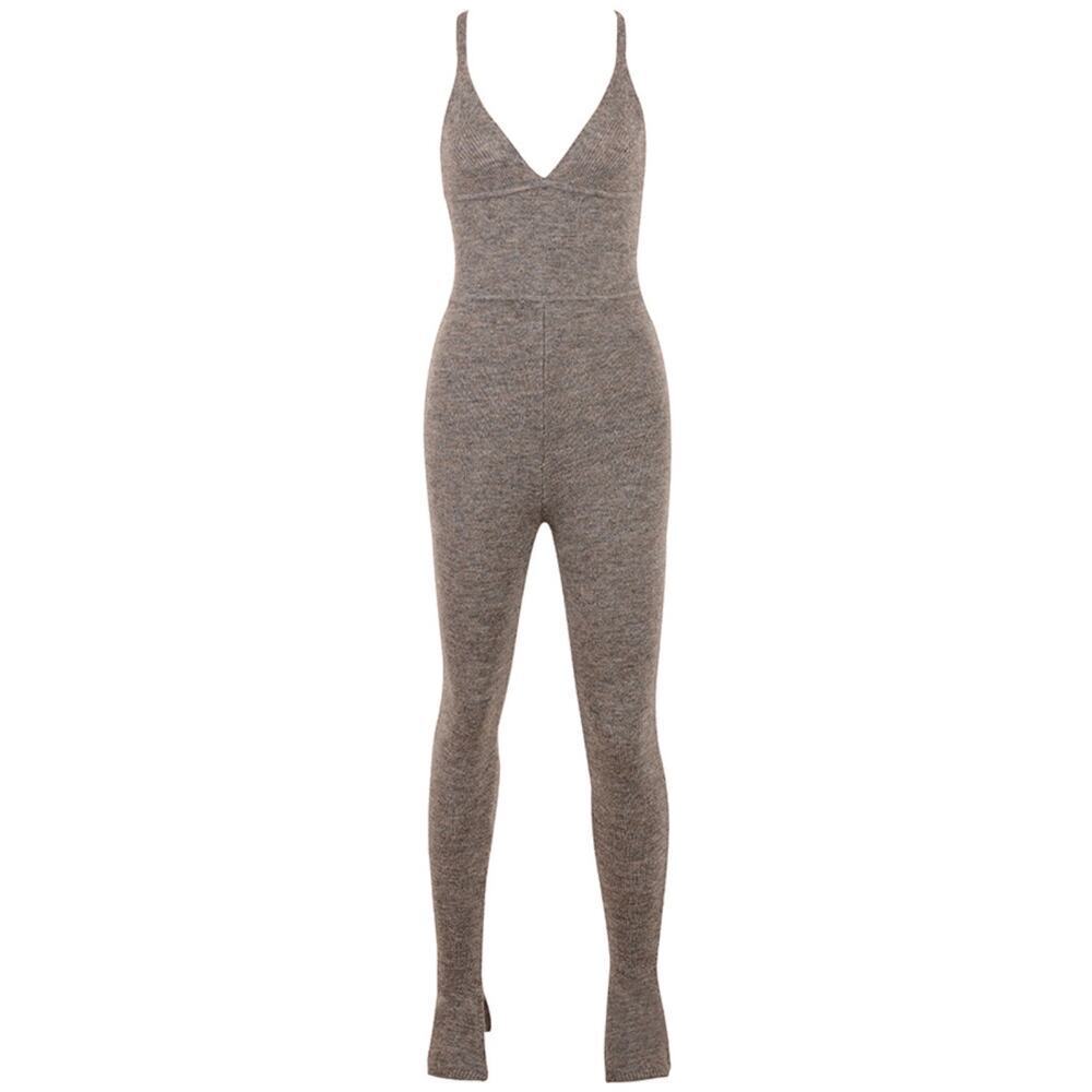 House of CB Jumpsuit Size Medium Heaven Brown Marl Loungewear

8026